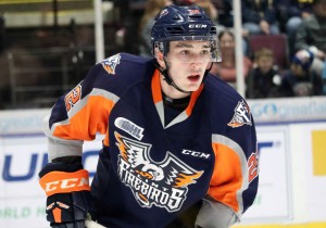 Marcus Gretz of the Flint Firebirds. Photo by Natalie Shaver/OHL Images